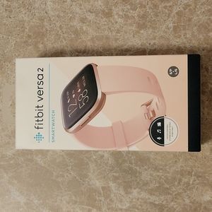 SALE! Fitbit Versa 2 Smart Watch Health and Fitness Tracker Petal Copper Rose